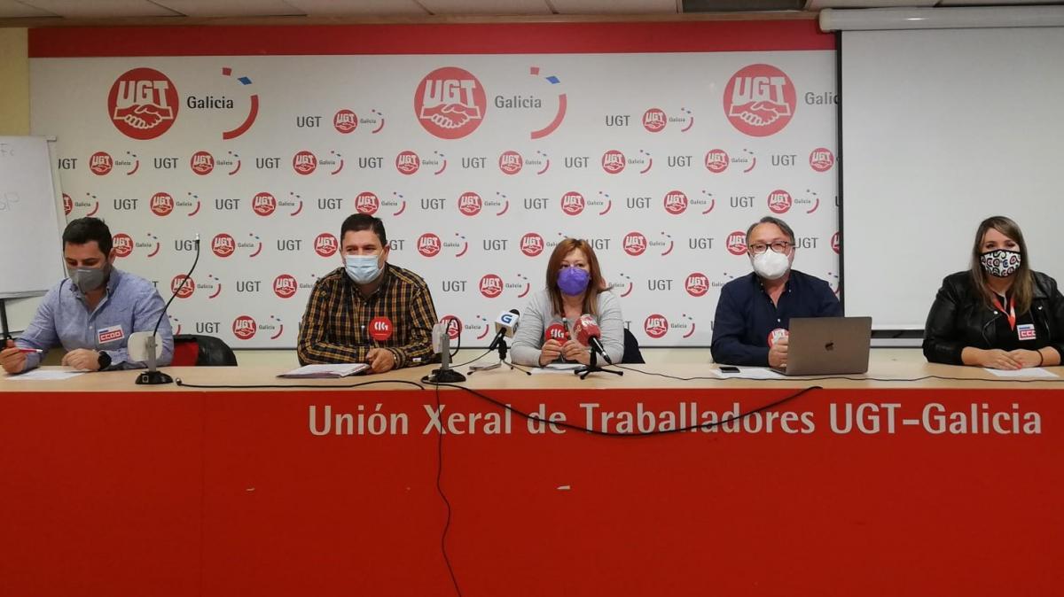 Os sindicatos anunciaron as mobilizacins hoxe nunha conferencia de prensa conxunta