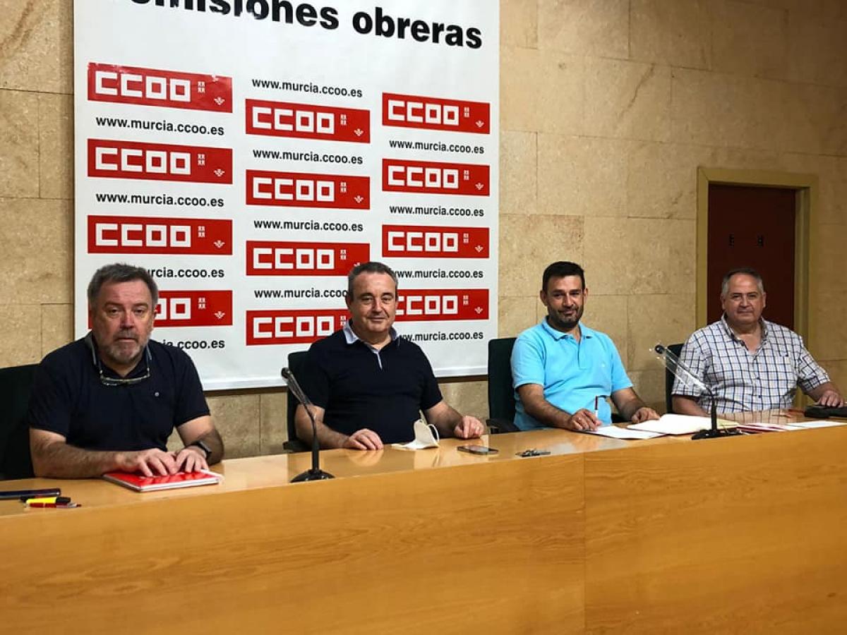 Secretario General de CCOO Regin de Murcia y Secretarios Generales de las reas Pblicas de CCOO