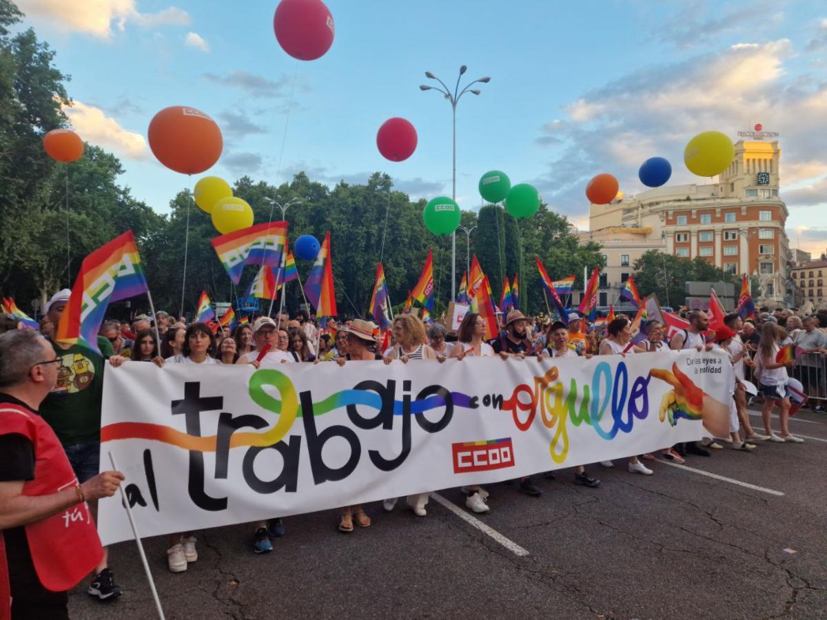 Manifestacin estatal del Orgullo LGTBI+ en Madrid, 2024.