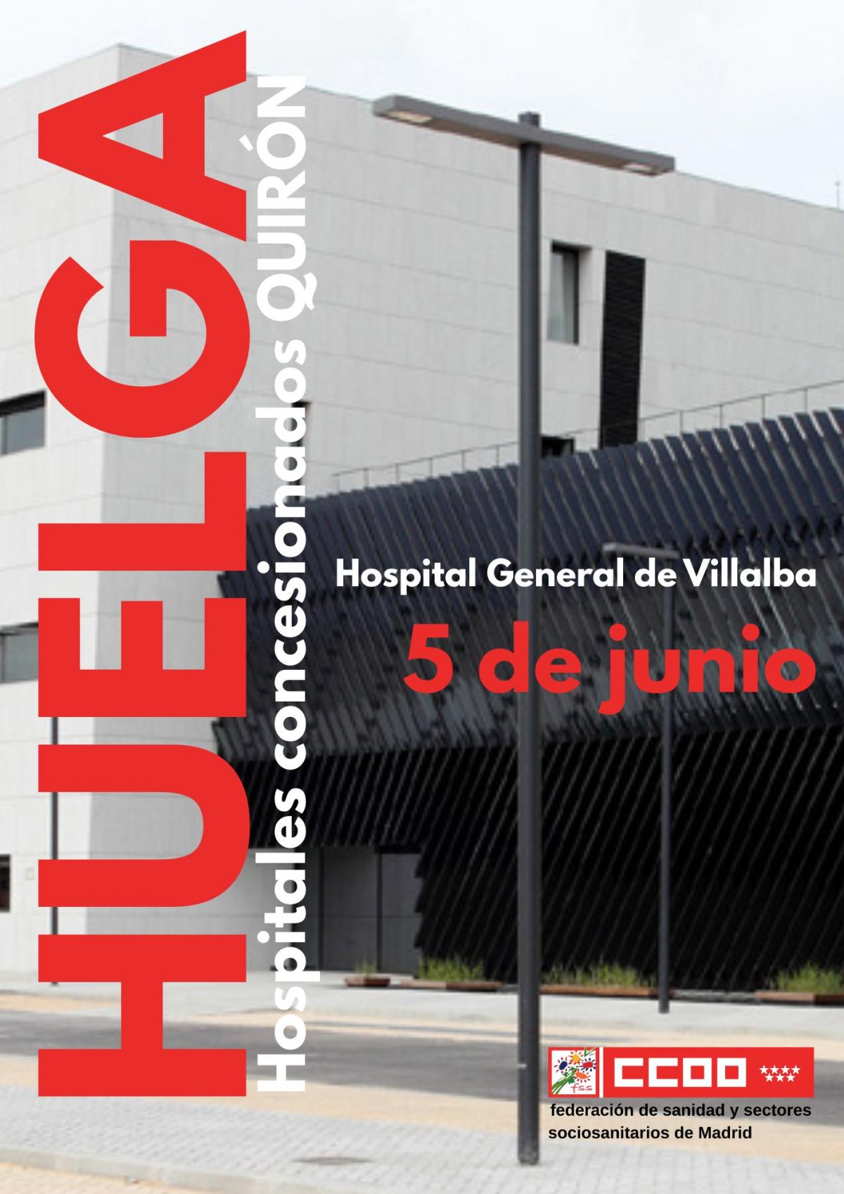 Huelga 5 junio Hospital Villalba