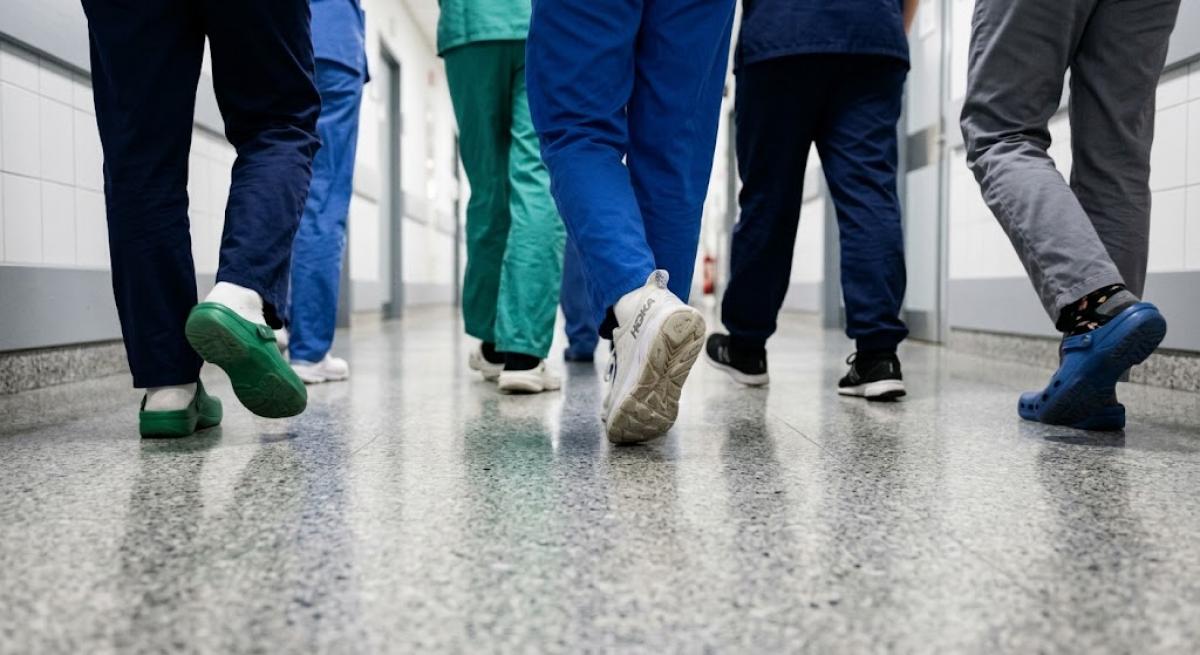 Trabajadores de un centro sanitario