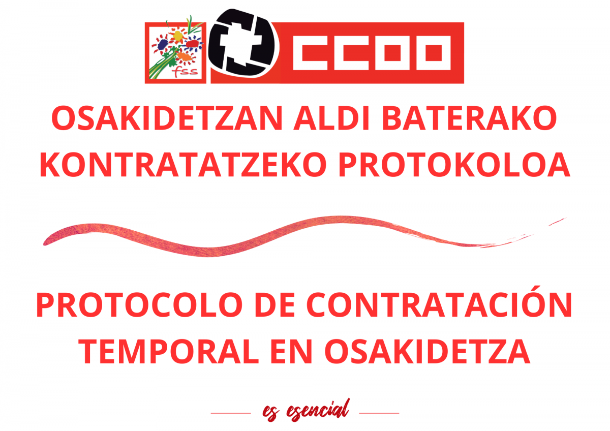 OSAKIDETZAN ALDI BATERAKO KONTRATATZEKO PROTOKOLOA