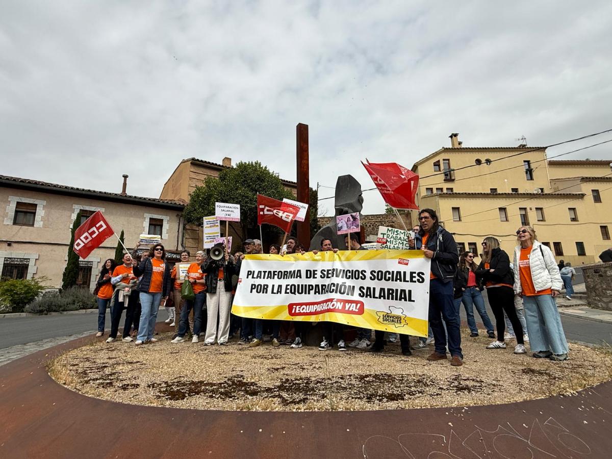 Movilizaciones de la Plataforma por la Equiparación Salarial de los Servicios Sociales de CLM