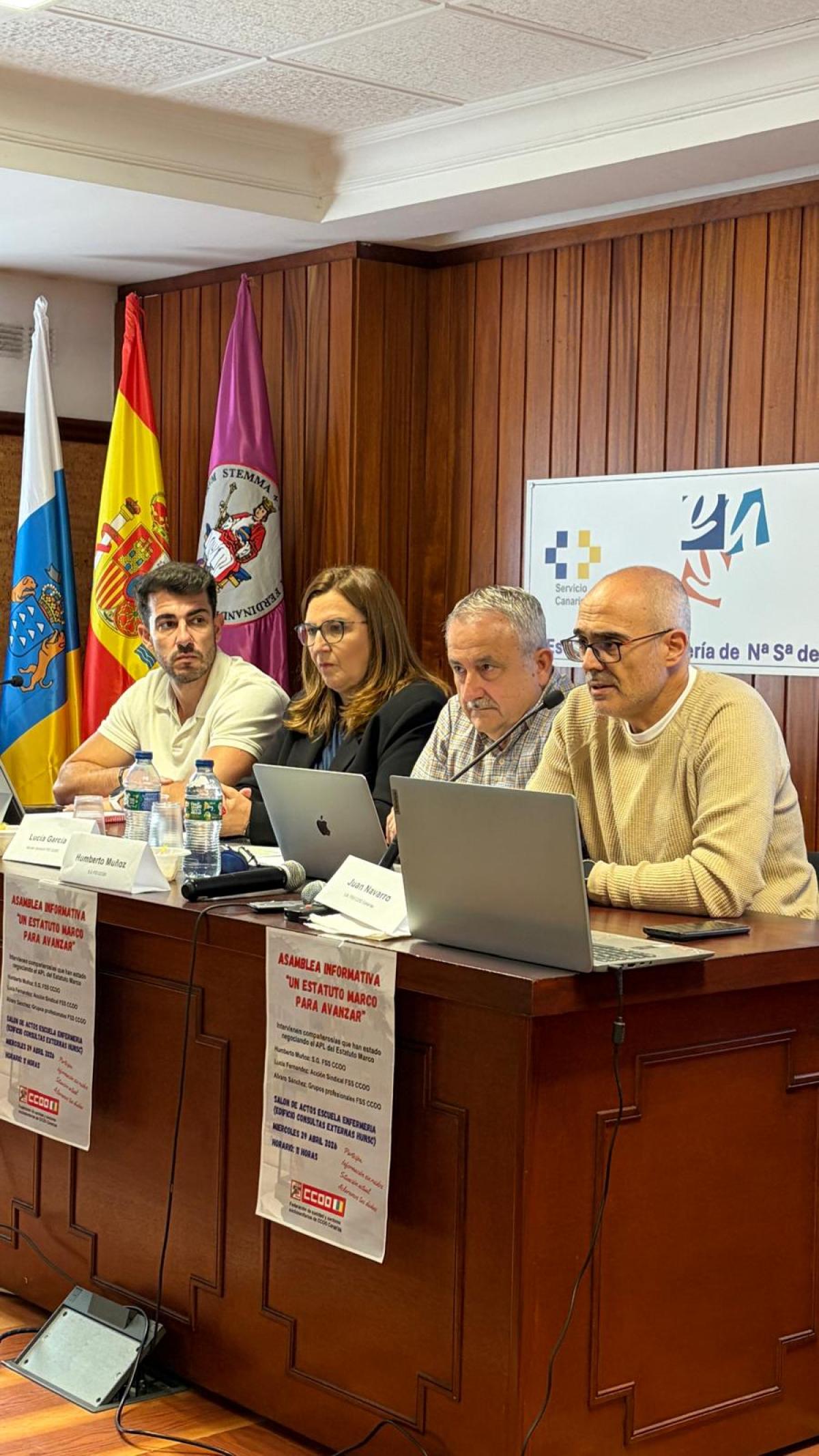 Asamblea CCOO en el HUNSC