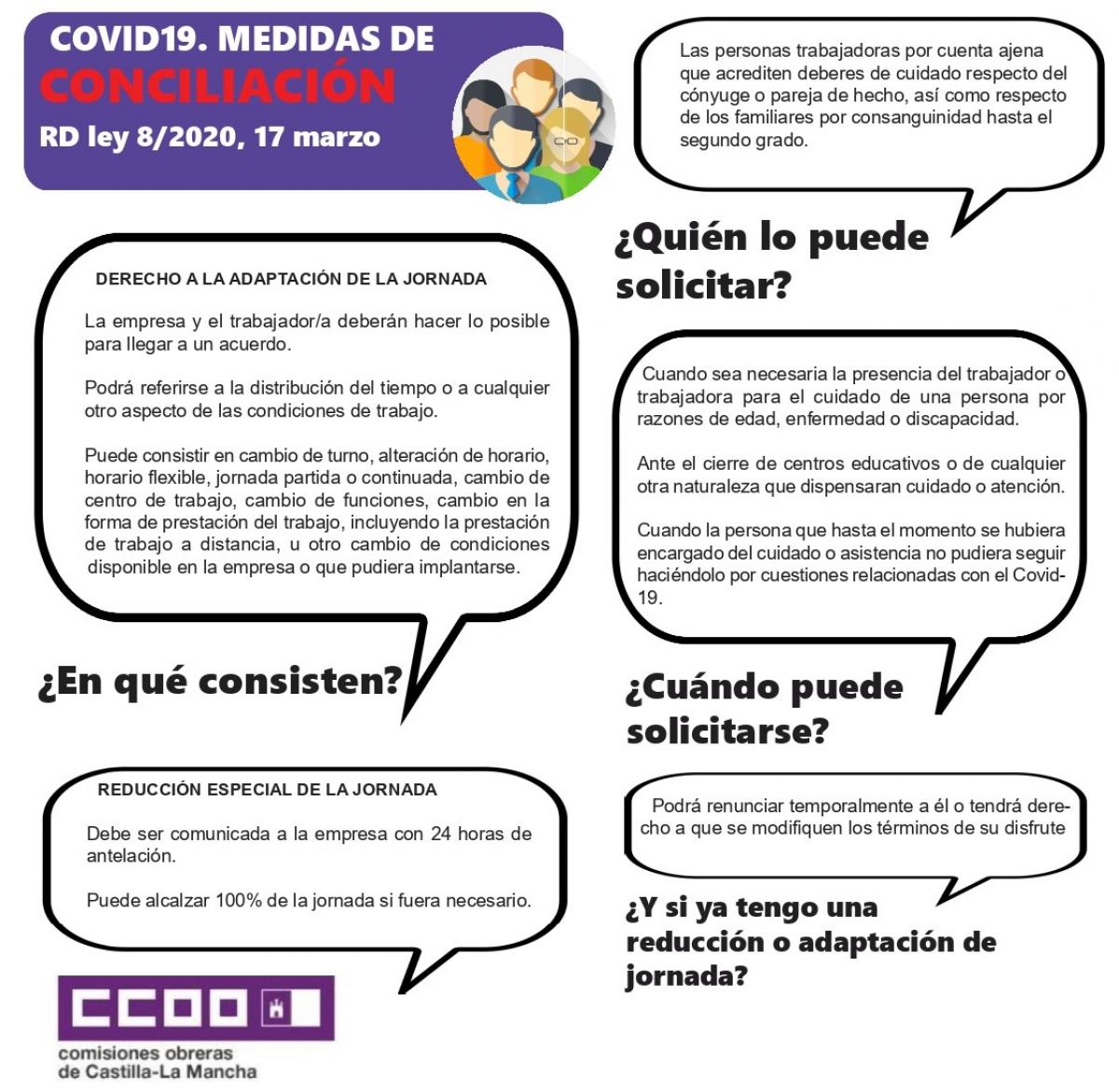 Medidas de conciliación ante el Covid-19