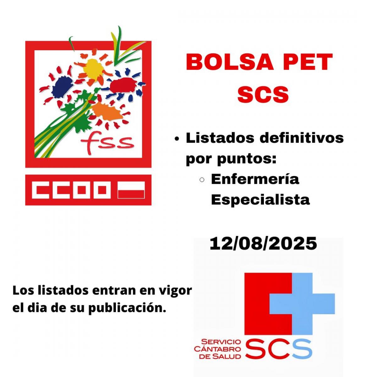 Listados definitivos Enfermera Especialista