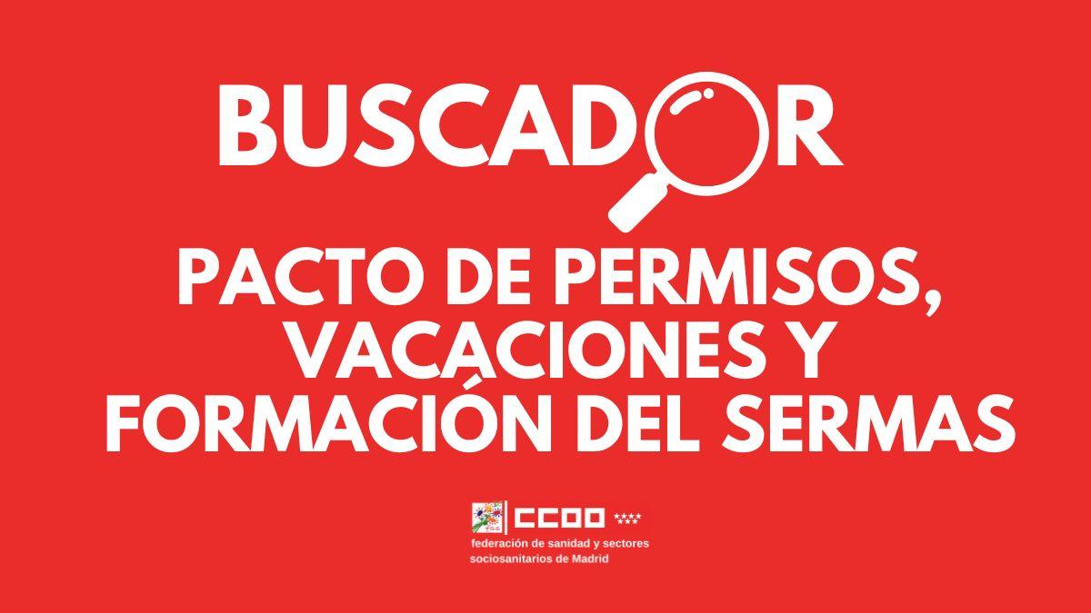 Buscador pacto permisos sermas