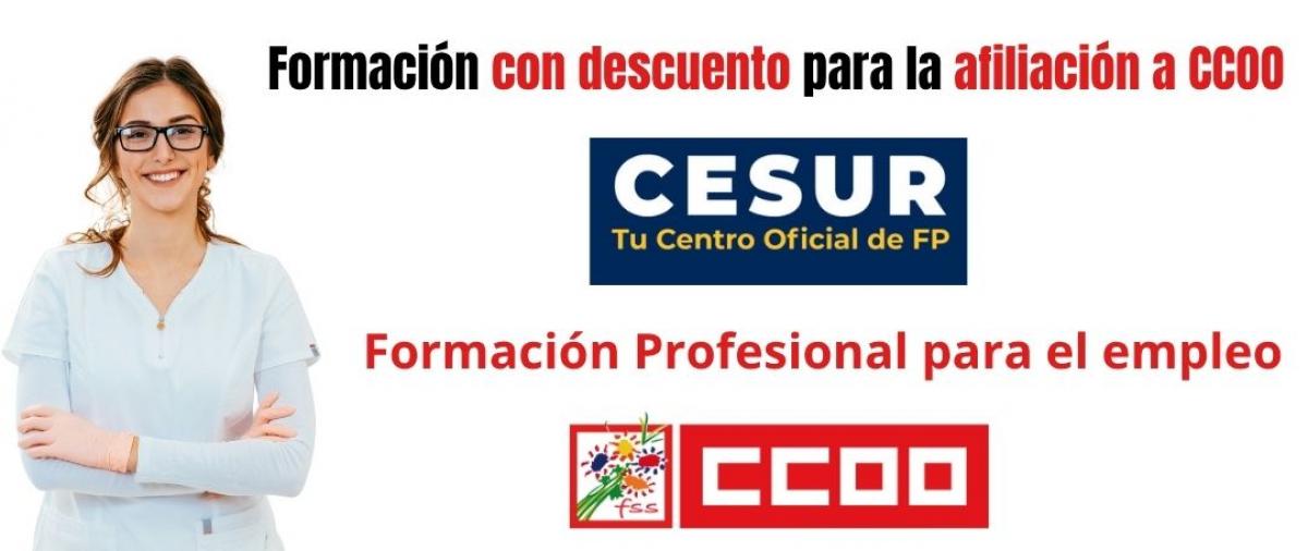 Formacin con descuento para la afiliacin a CCOO - CESUR