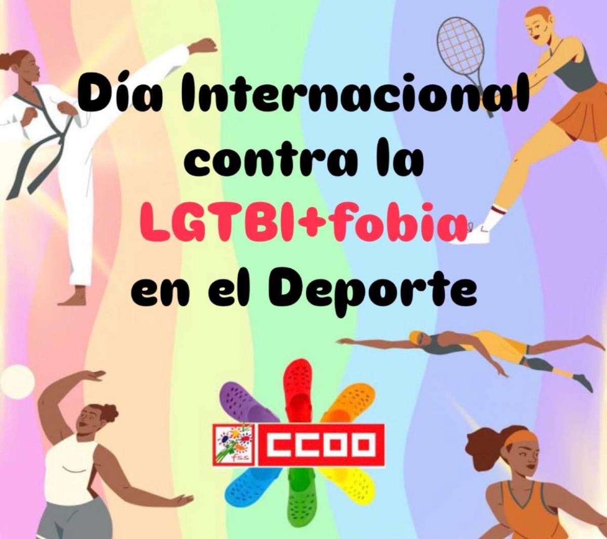 Da Internacional contra la LGTBI+fobia en el deporte.