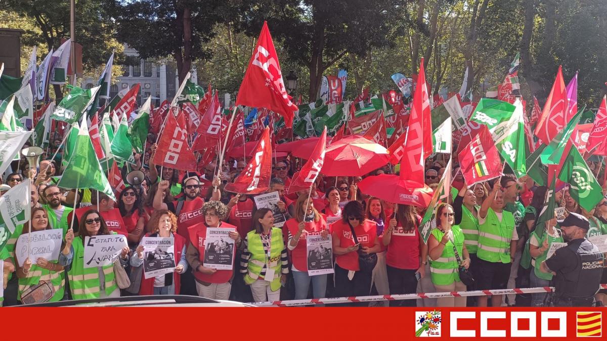 Concentración del 1 de Octubre en el Ministerio Sanidad
