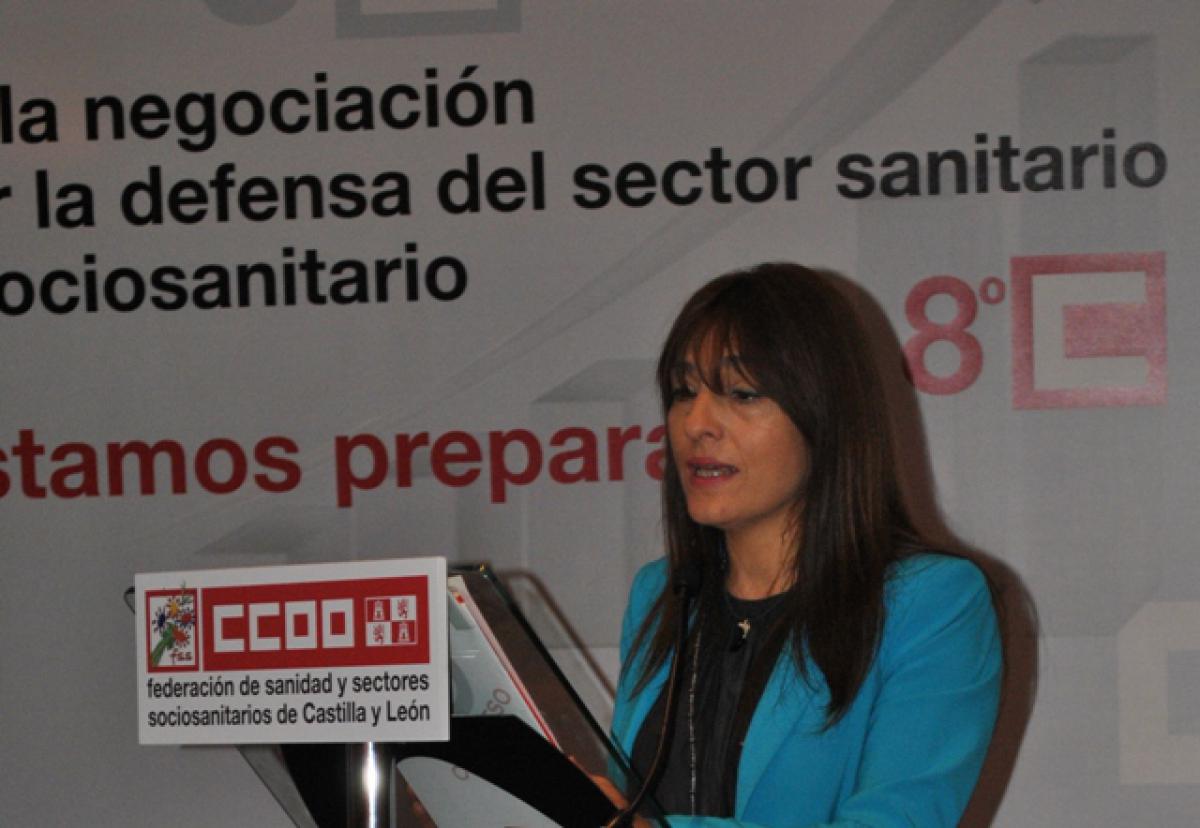 Ana Rosa Arribas, secretaria de Organización de la FSS-CCOO CyL