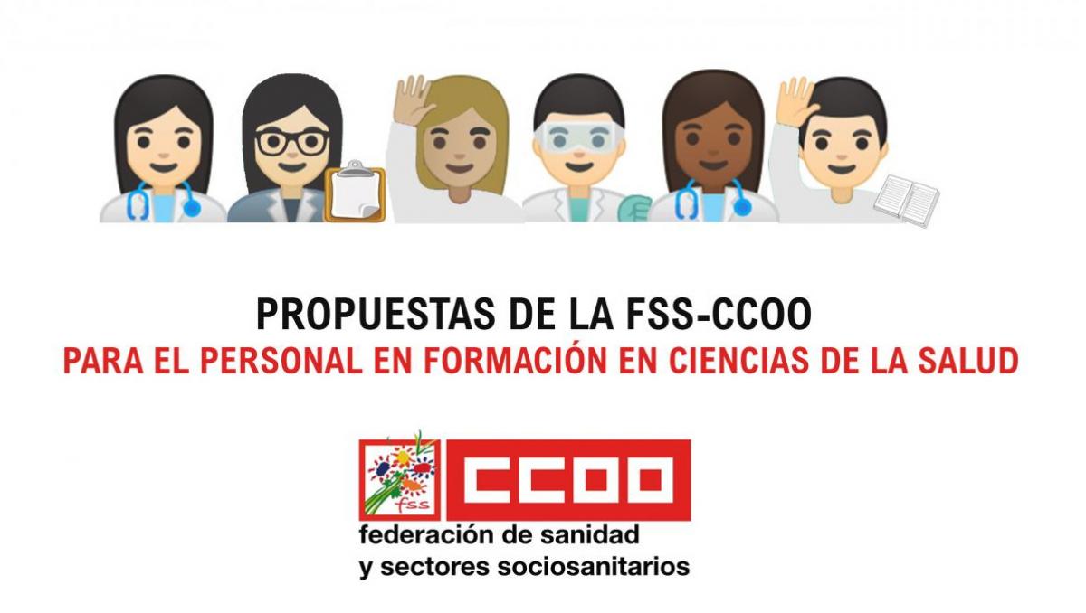 Propuestas de la FSS-CCOO para el personal en formación en Ciencias de la Salud