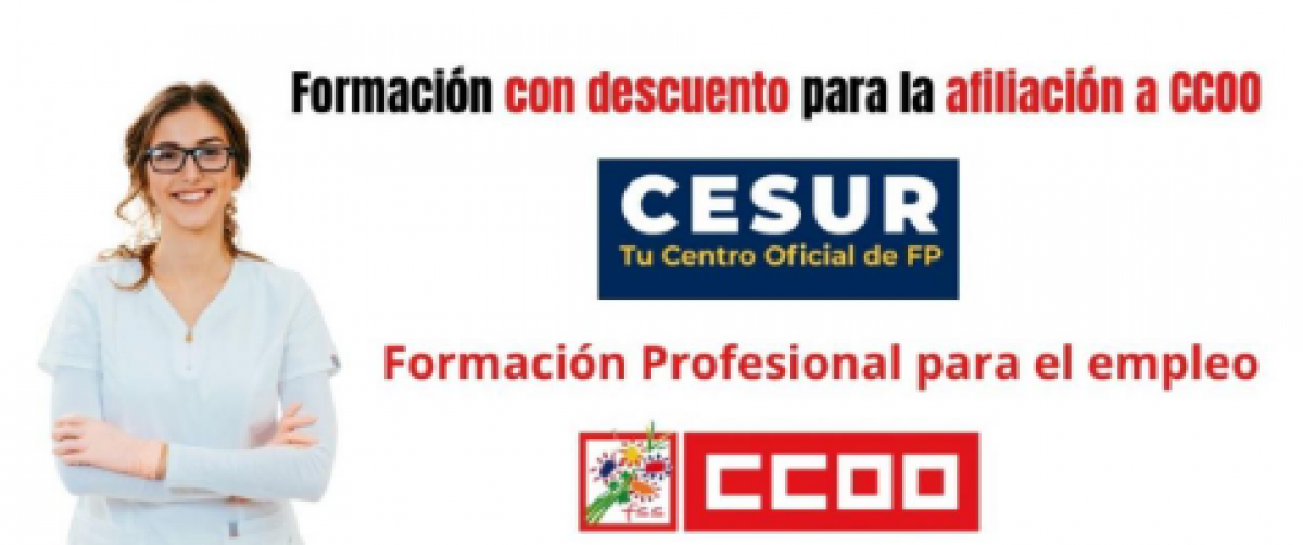 Formación con descuento para la afiliación a CCOO
