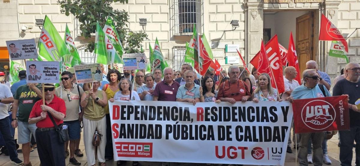 Movilización Día de las personas mayores en Málaga