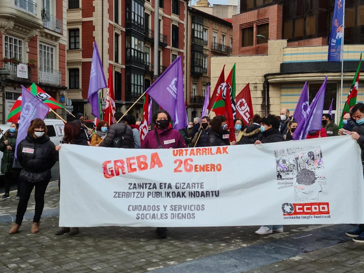 Huelga de cuidados en Euskadi