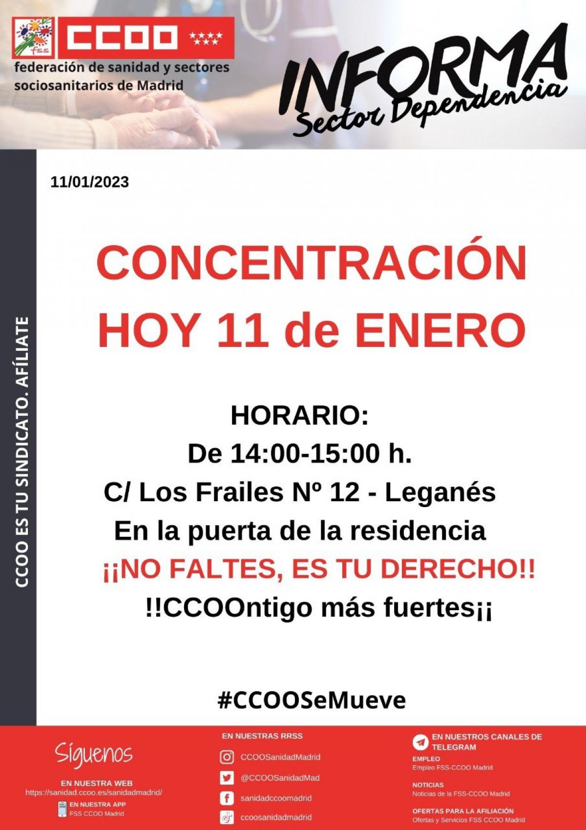 CCOO convoca movilizaciones y pide al Gobierno de la Comunidad de Madrid que intervenga