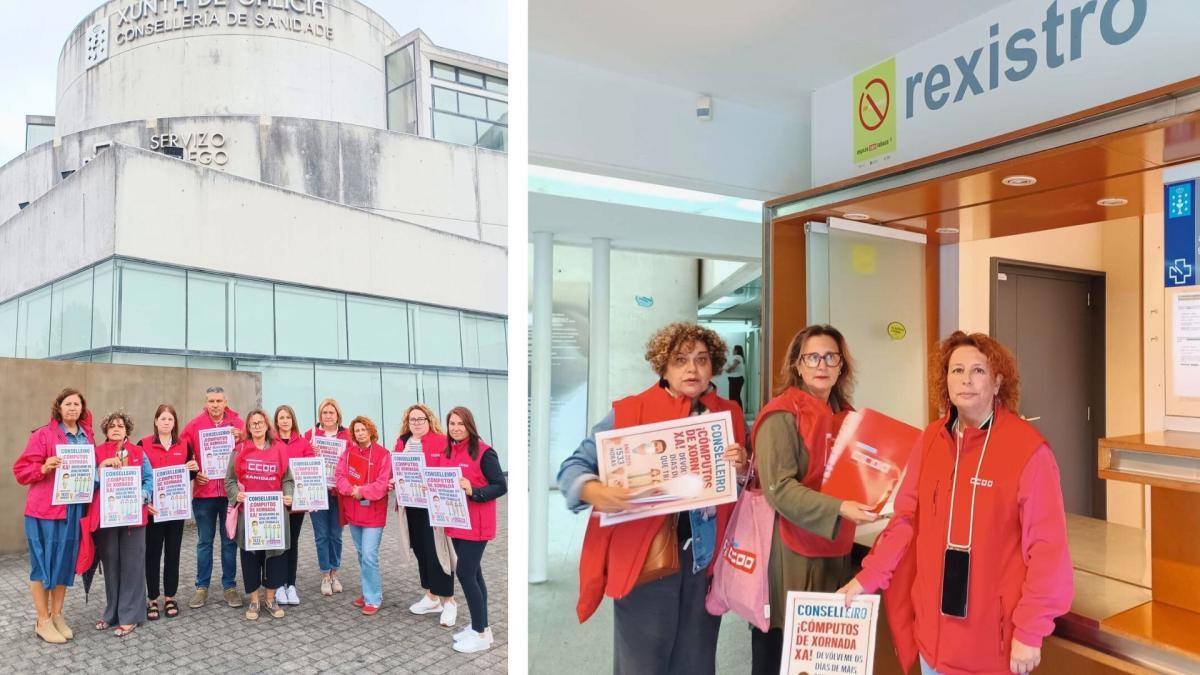 CCOO rexistrou este martes un escrito esixindo o cumprimento da xornada pactada no SERGAS
