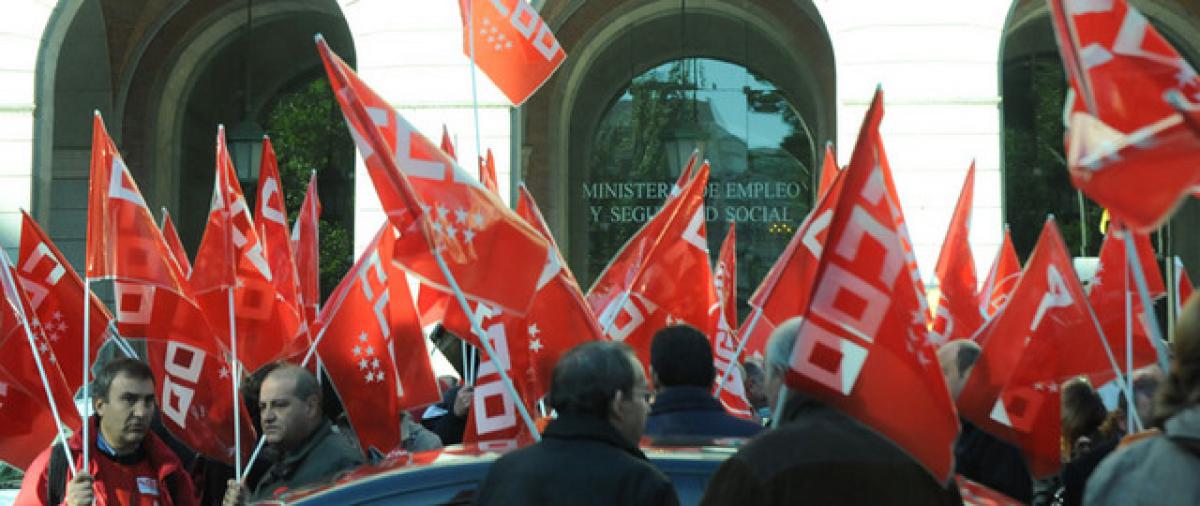 CCOO registra la convocatoria de huelga general