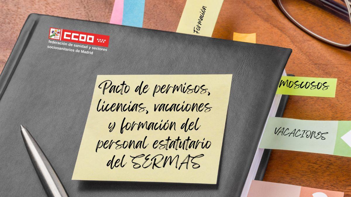 Publicación del pacto de permisos, licencias, vacaciones y formación del SERMAS