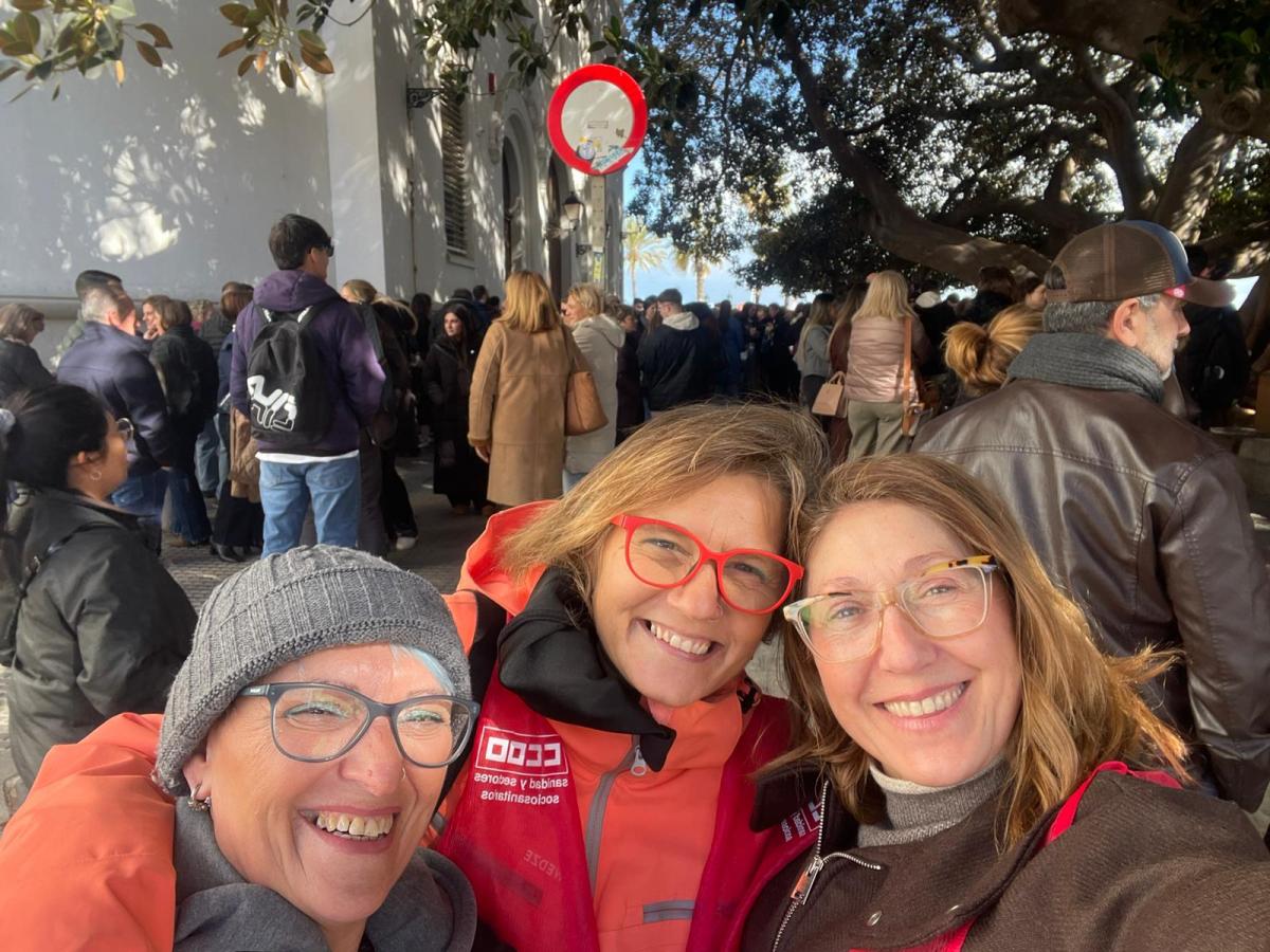 Delegados y Delegadas de la FSS-CCOO Andalucía han estado presentes un año más en la celebración de las pruebas de FSE