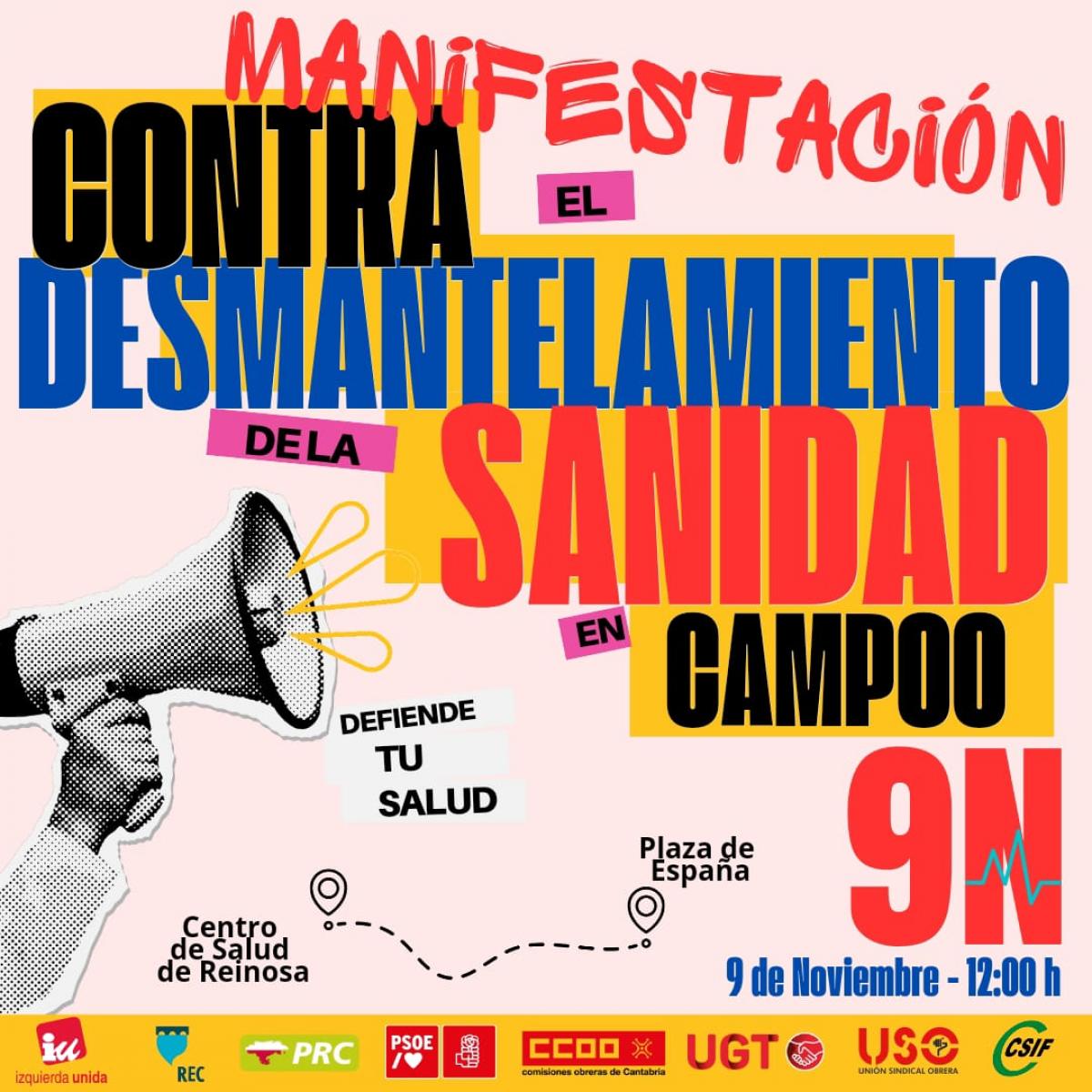 Cartel de la manifestacin de Reinosa