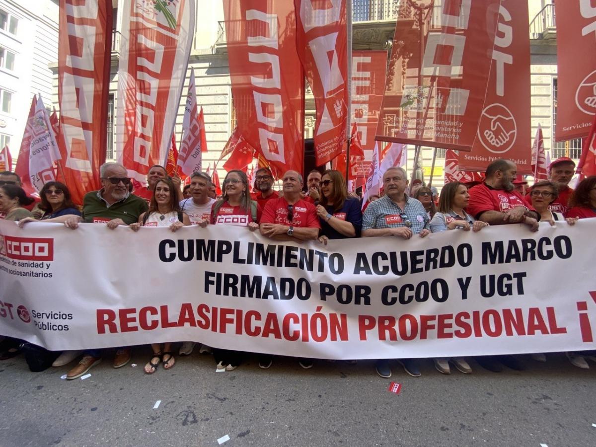 Concentración 21 de mayo de Técnicos Medios y Superiores del SNS