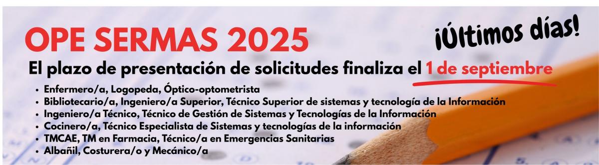 Banner OPE SERMAS 2025