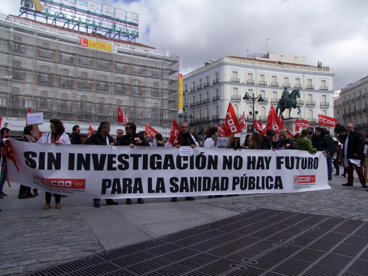 Movilizaciones por la investigacíón en Madrid