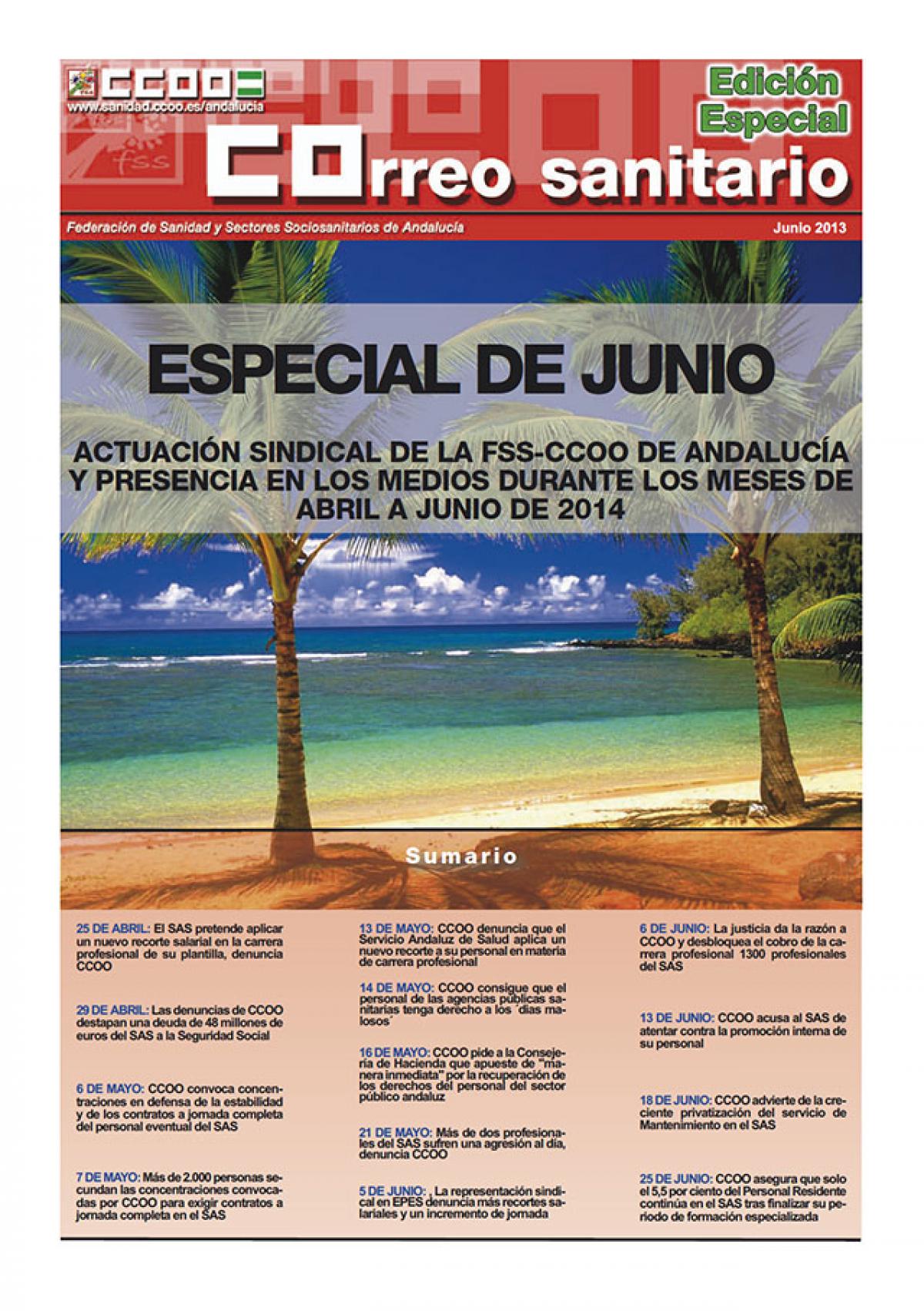 Correo Sanitario EDICION ESPECIAL JUNIO 2014
