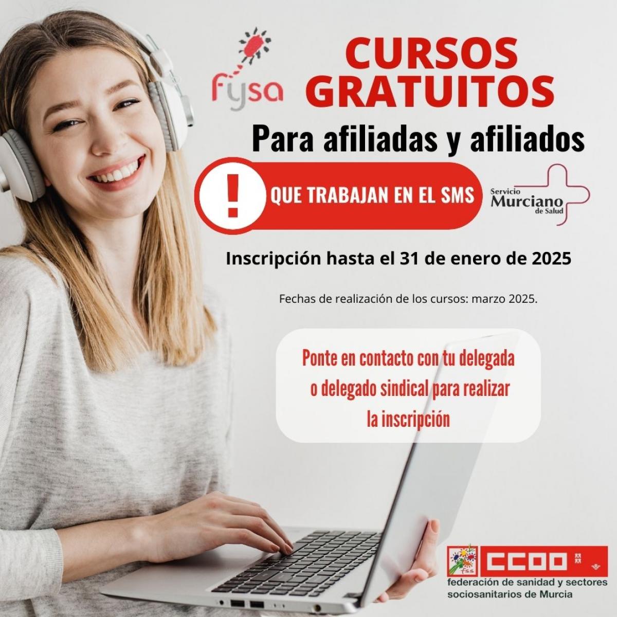 Cartel cursos gratuitos