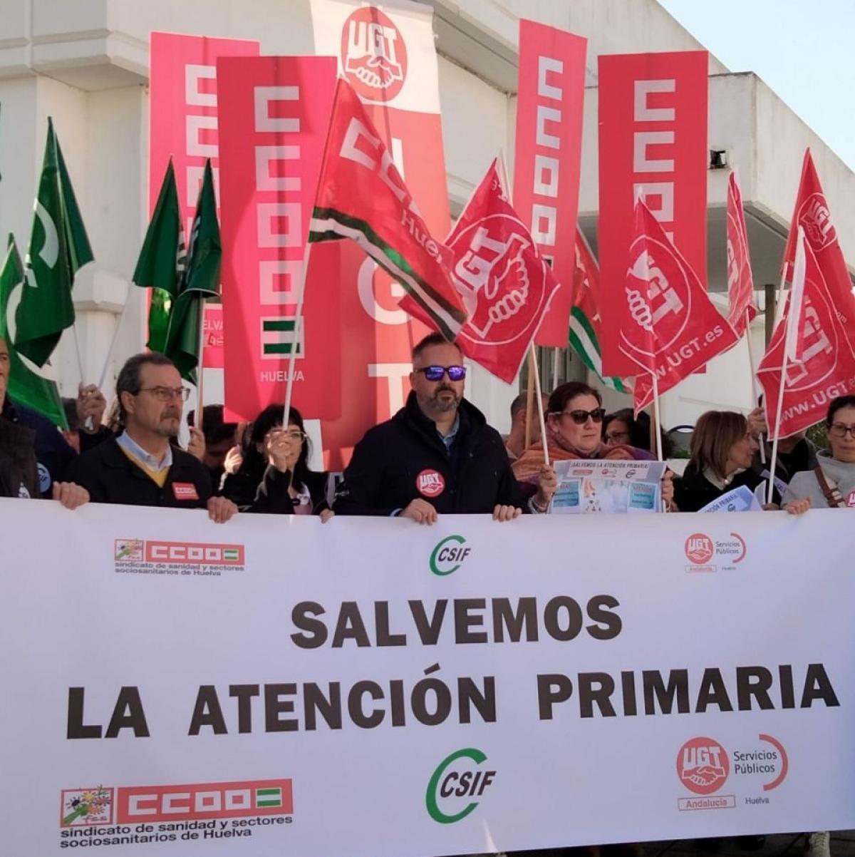 Movilización en Huelva.