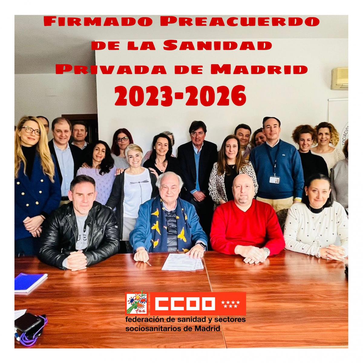 Firmado preacuerdo Convenio Colectivo para la Sanidad Privada madrileña