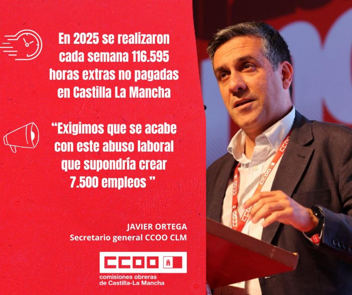 Javier Ortega denuncia el abuso laboral con las horas extras no pagadas