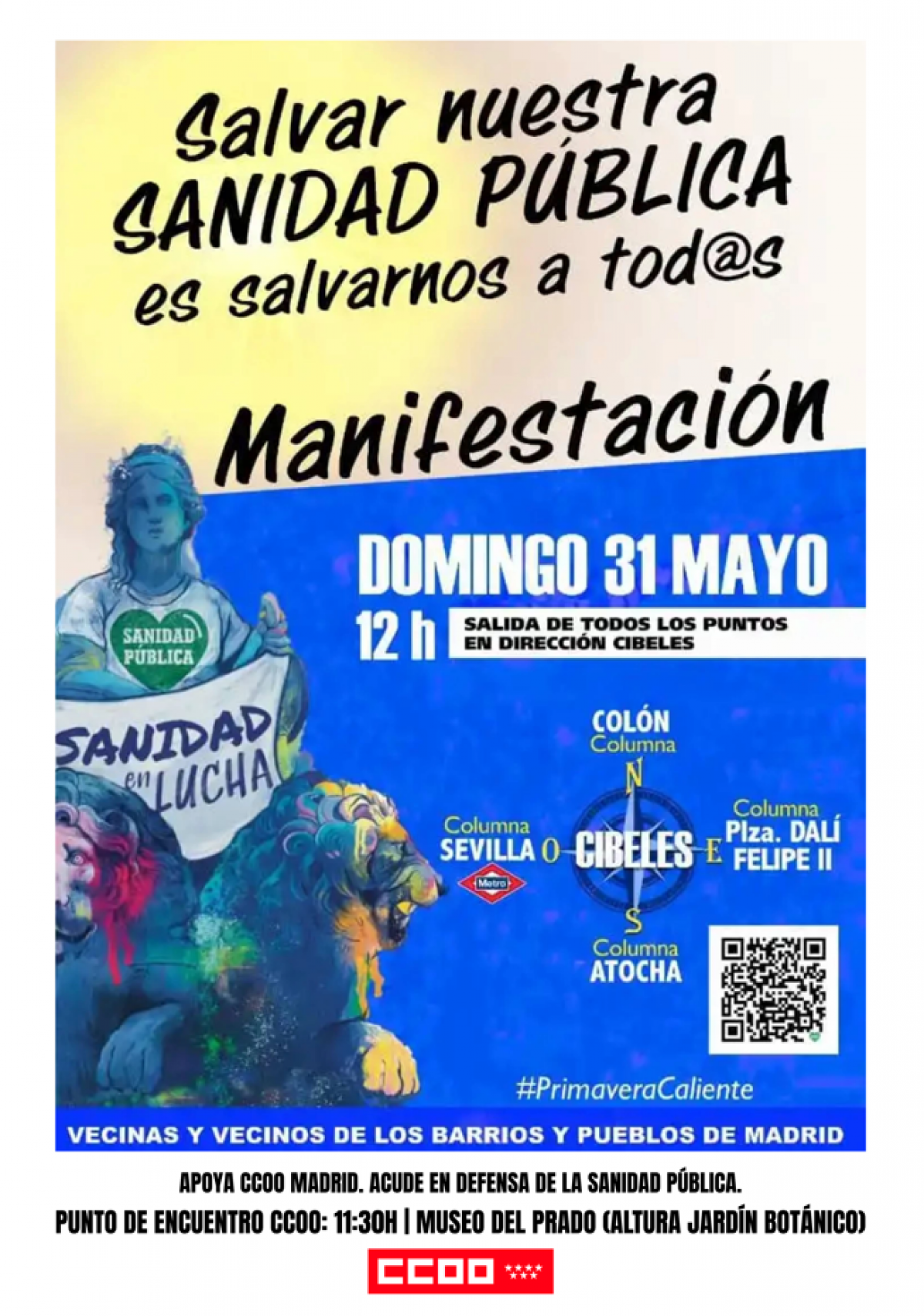 Manifestación porla sanidad pública