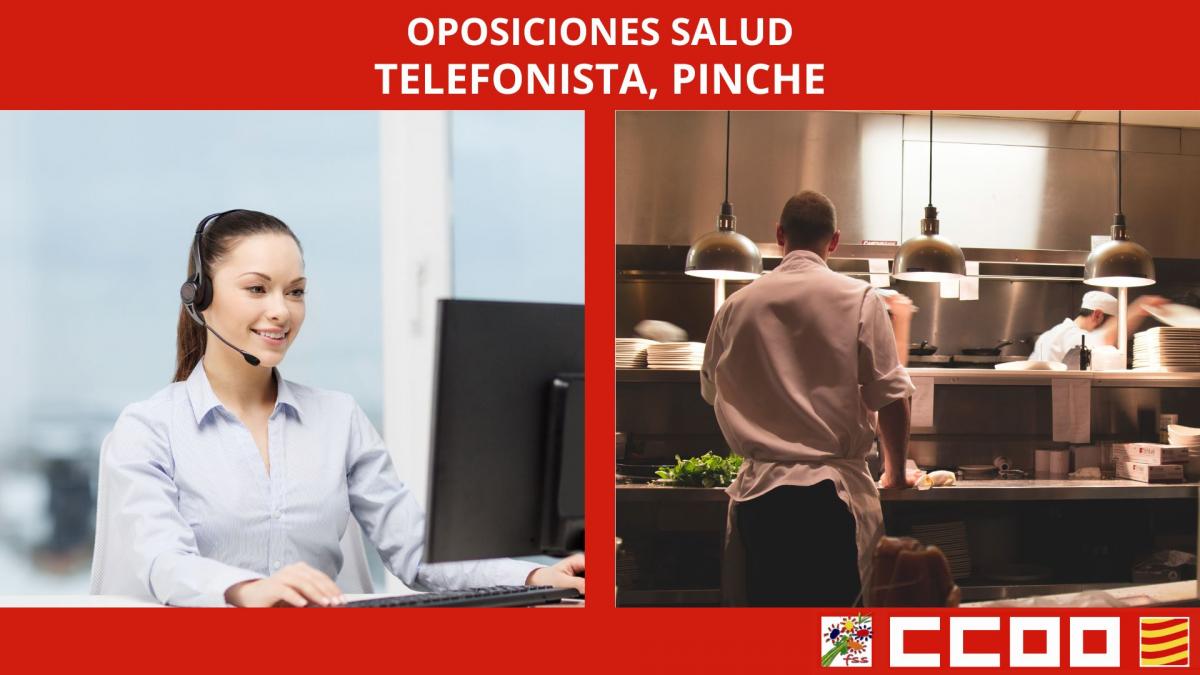 Aspirantes que han superado la fase de oposición de Telefonista y Pinche