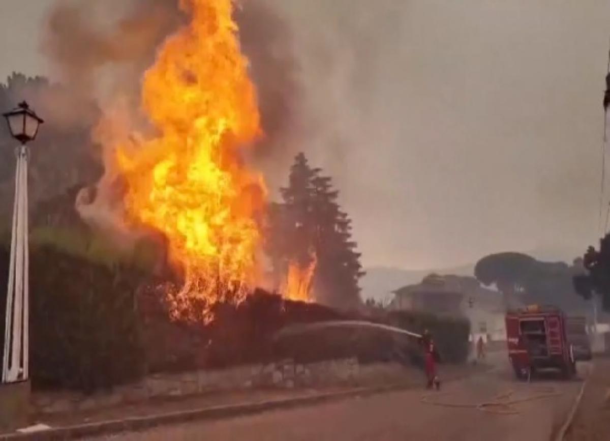 Incendio en sierra de Toledo