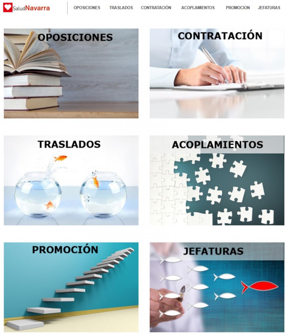 Página Empleo Salud Navarra