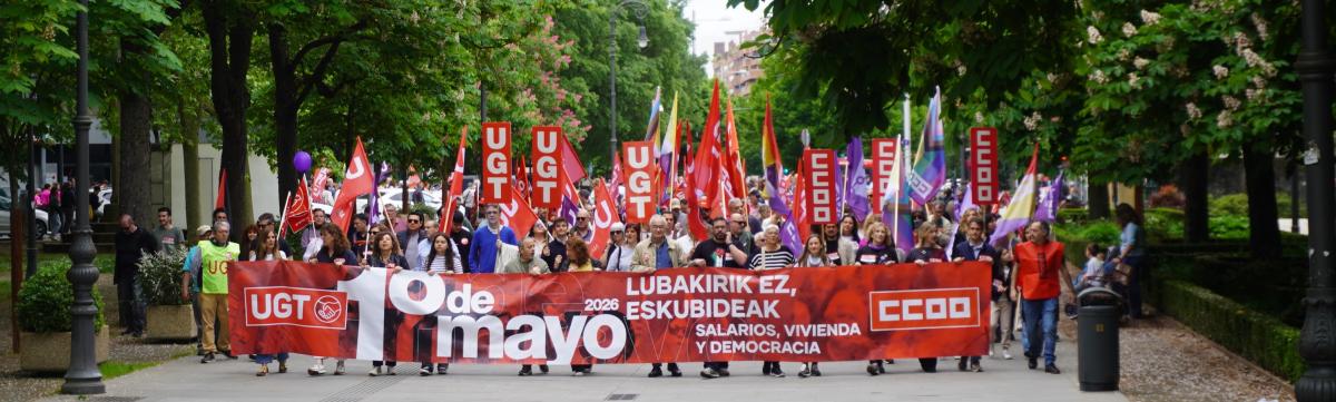 Manifestación 1 de mayo en Pamplona