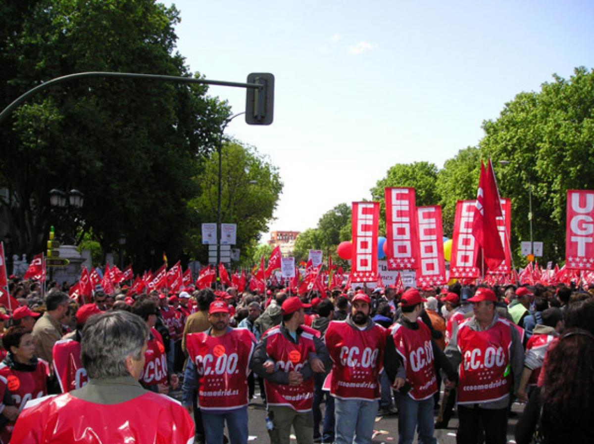 Imágenes de la manifestación del 1 de mayo de 2009