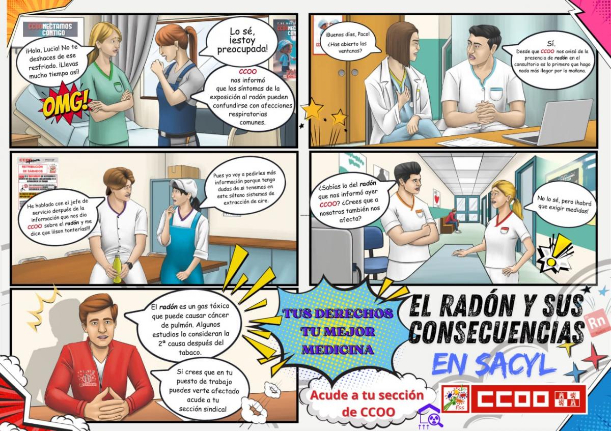 CCOO lanza un cmic sobre el radn para concienciar al personal de SACyL.