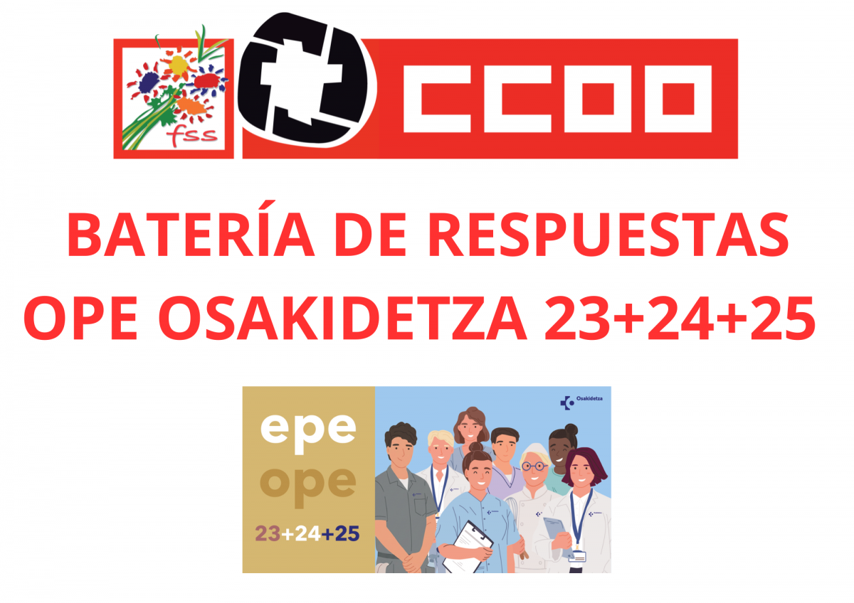 Batería de respuestas ope Osakidetza 23+24+25