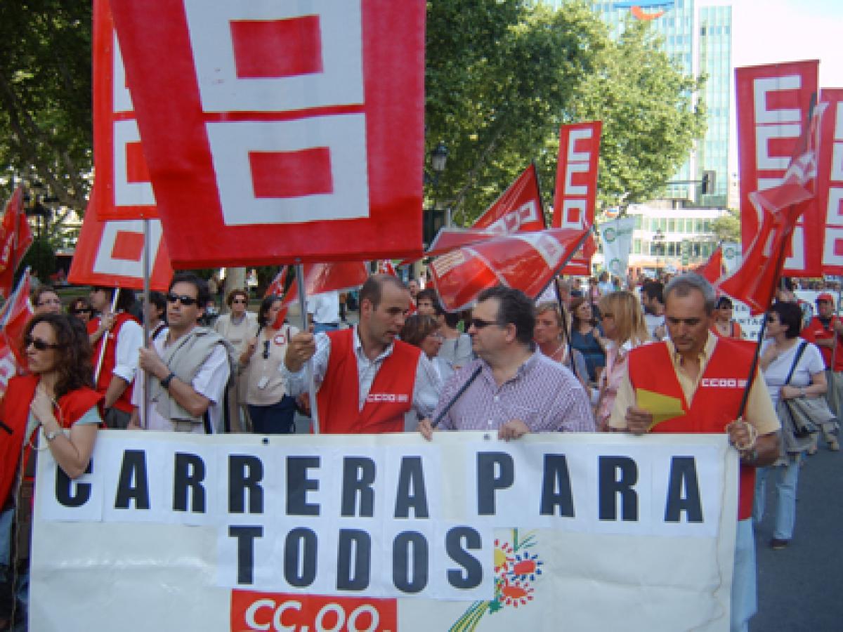 manifestación del 24 de mayo de 2007 por la carrera profesional.