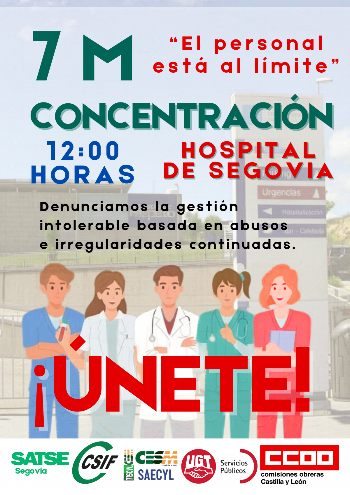 7M CONCENTRACIÓN HOSPITAL GENERAL DE SEGOVIA