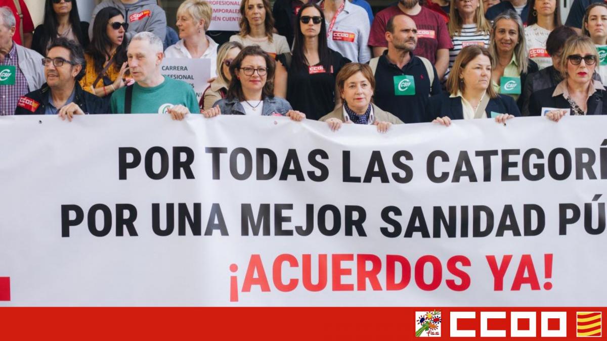 Pancarta de la concentración