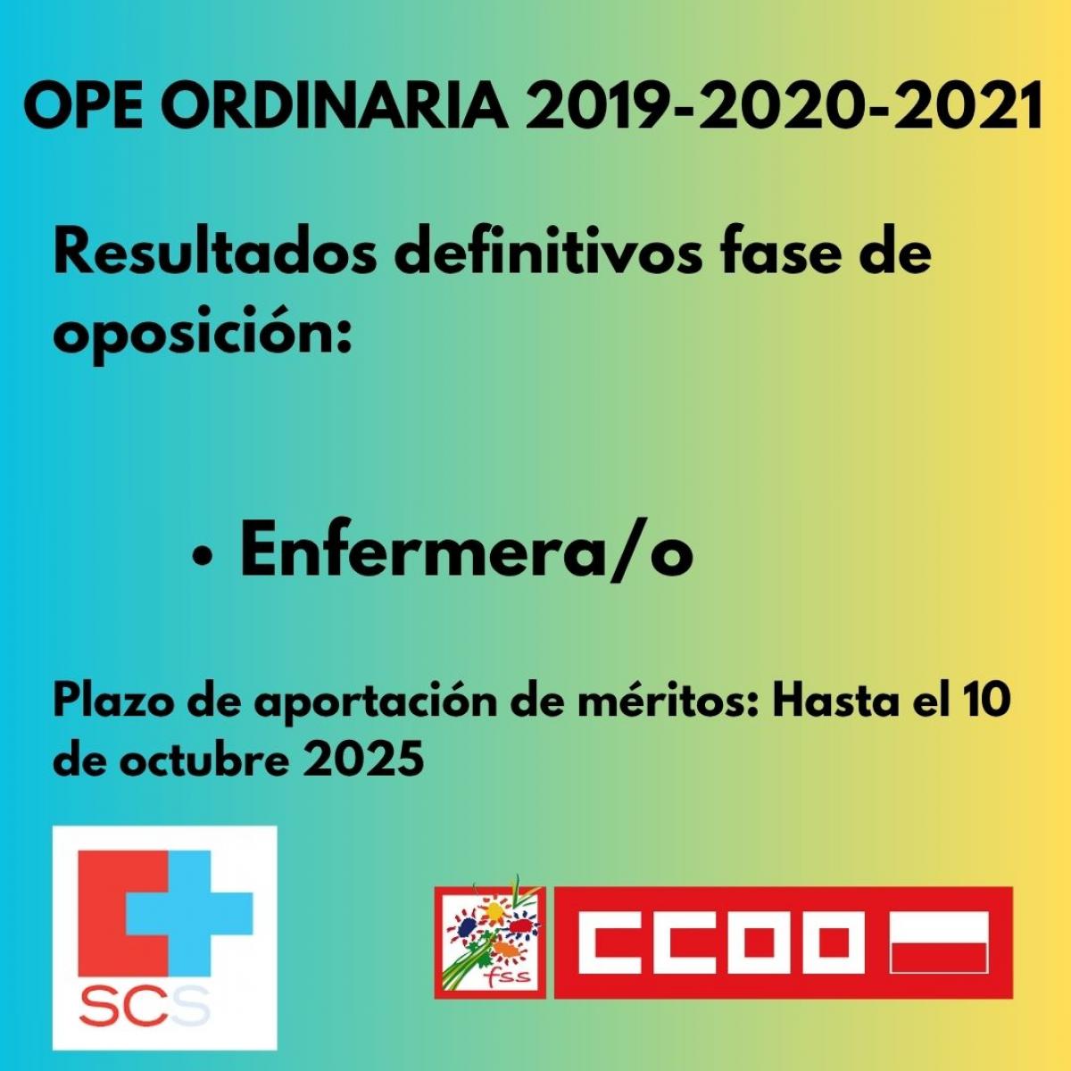 OPE Enfermeria orden SAN/31