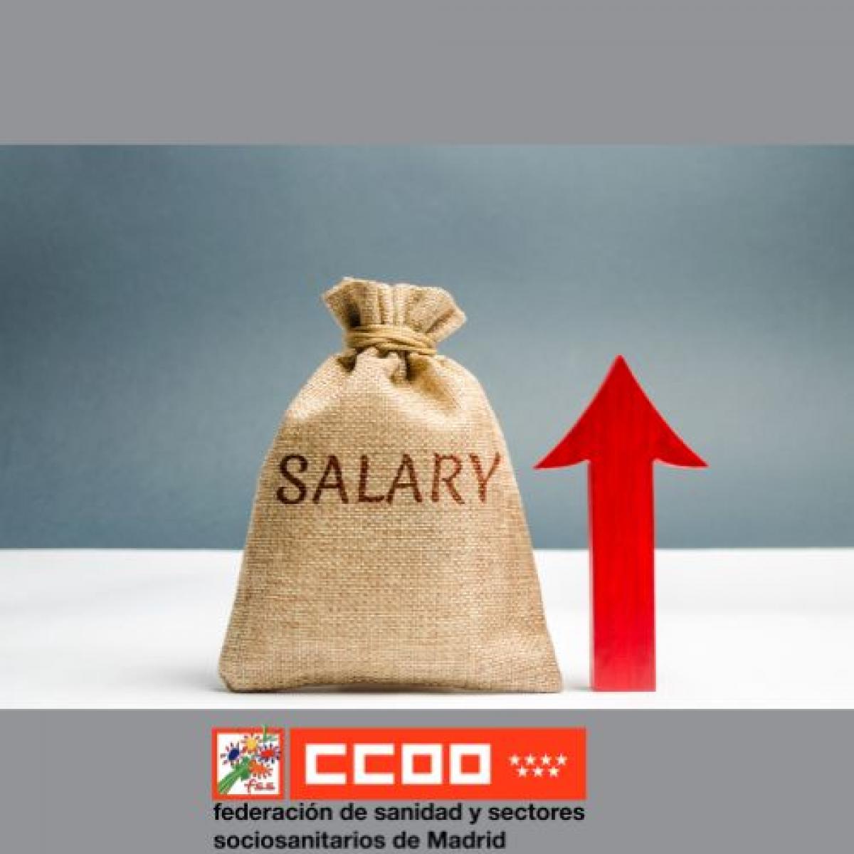 CCOO consigue una nueva subida salarial de medio punto para 90000 profesionales de sanidad e investigación pública