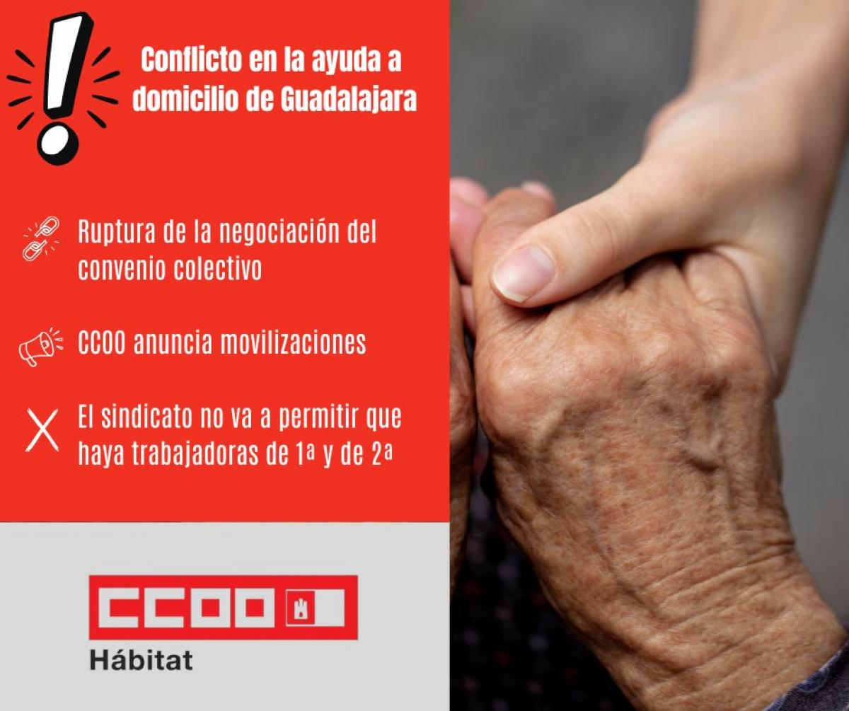 Conflicto en la ayuda a domicilio de Guadalajara