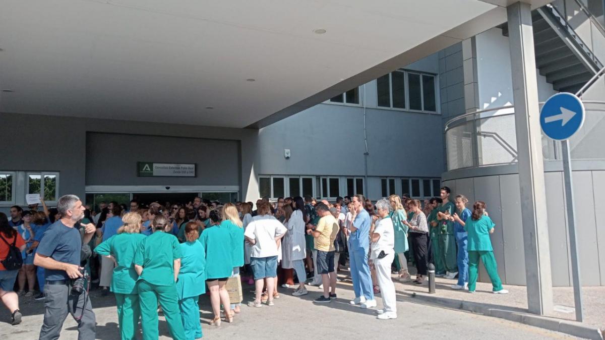Manifestacin en el Hospital Clnico de Mlaga