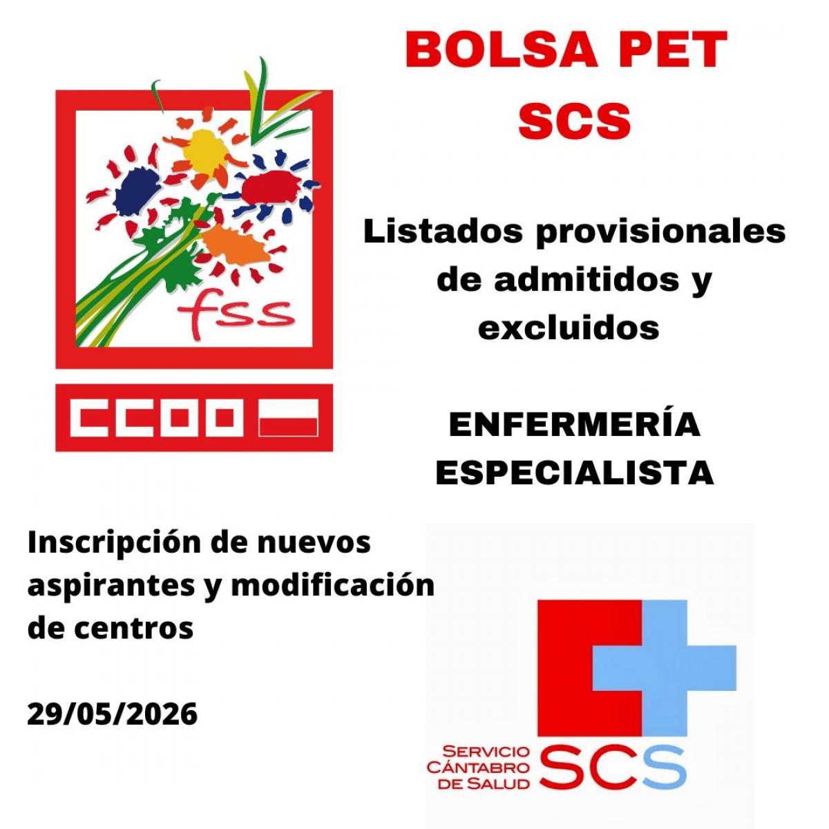Bolsa PET SCS Enfermería Especialista