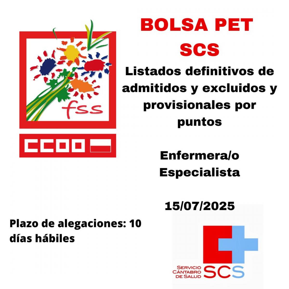 Bolsa PET enfermera especialista